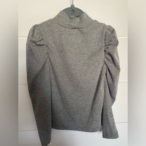 GAP toddler girl grey Puff Sleeve Rib T-Shirt